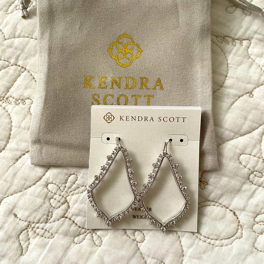 Kendra Scott Silver Drop Earring